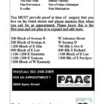 PAAC Flyer for kingsville free spay and neuter