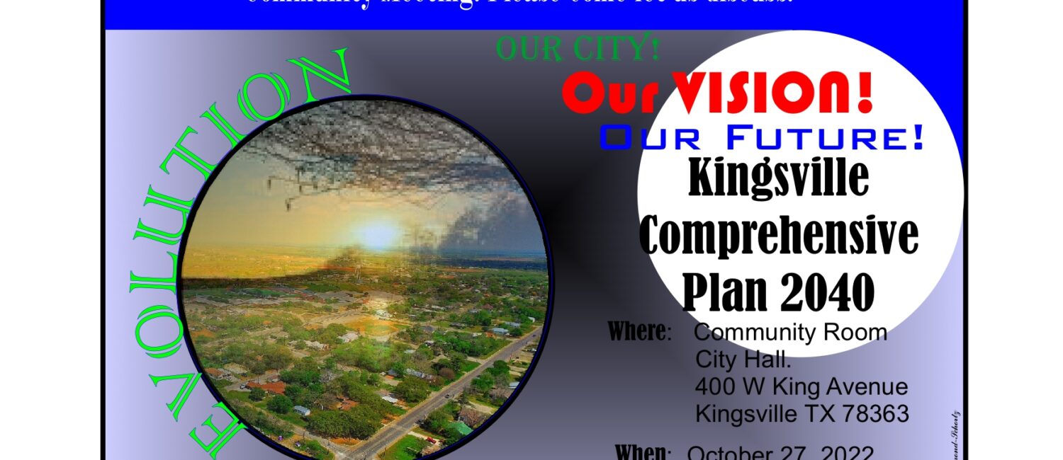 Kingsville Comprehensive Plan 2040 Community Meeting October 27th Flyer