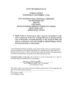 Public Notice - PID Discussion
