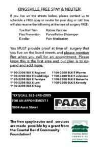 CBCF Target Flier Kingsville #4