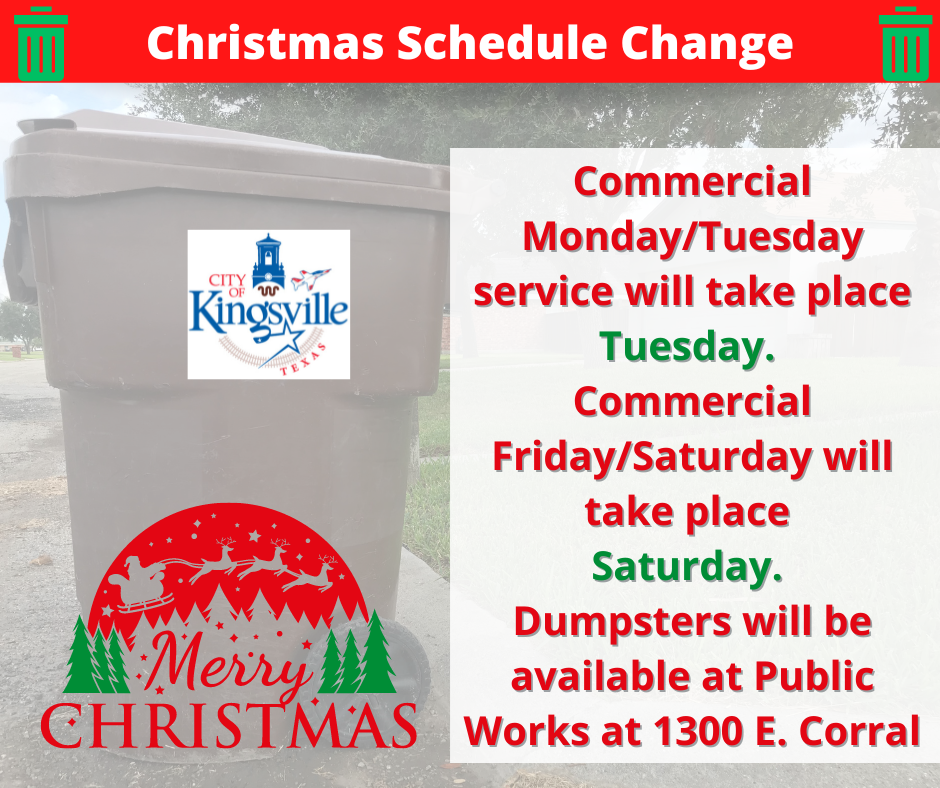 Trash Service (3) - The City Of Kingsville